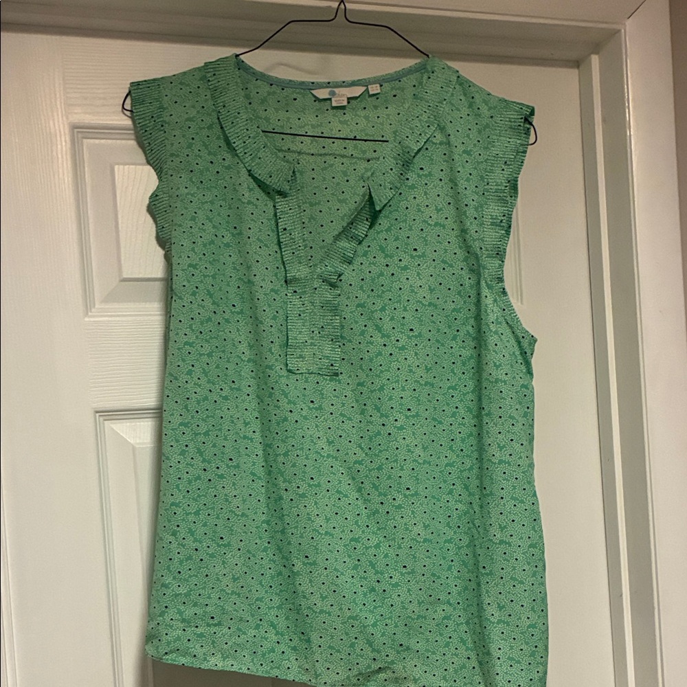 Boden Mint Green Sleeveless Blouse